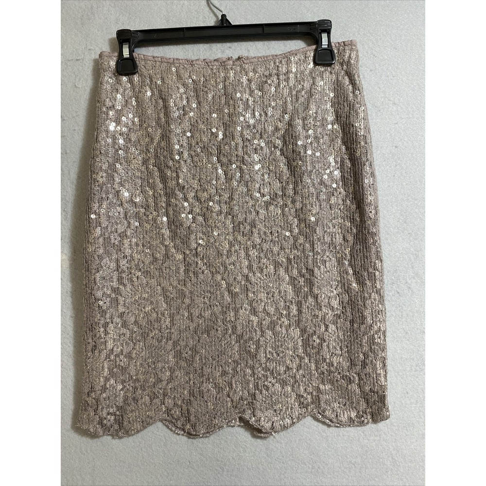 Anthropologie Baraschi Skirts Anthro Réveillon Pencil Skirt Scalloped Hem Size 2